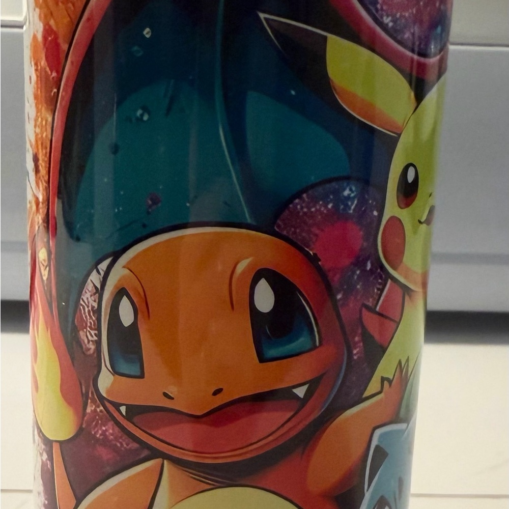 Colorful Pokémon Character Tumbler